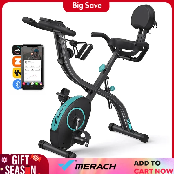 MERACH Folding Stationary exercise bike.