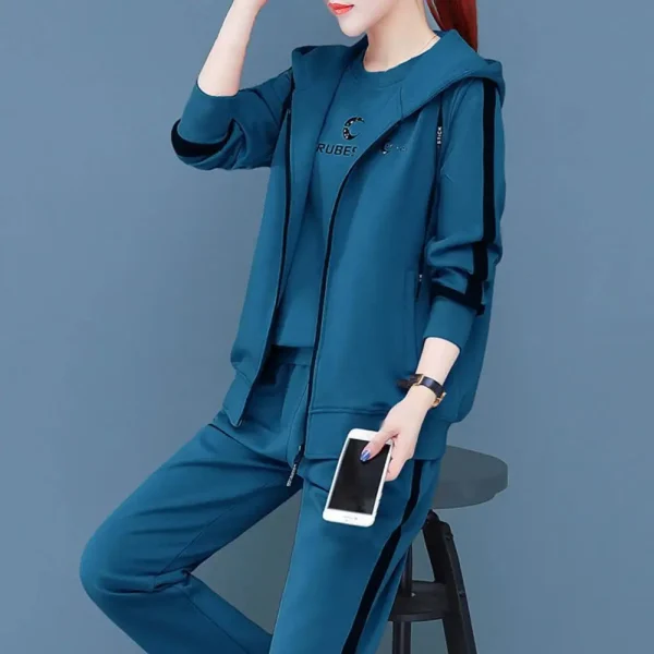 3Pcs Simple Suit Women Sportswear